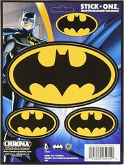 Three (3) Oval Batman Decals for every Batmaniac 1 – 5.5″ x 3″ + 2 – 2.5″ x 1.5″