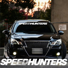 SPEEDHUNTERS Car Font Window Windshield Stickers Reflective Decal Vinyl Sunshade