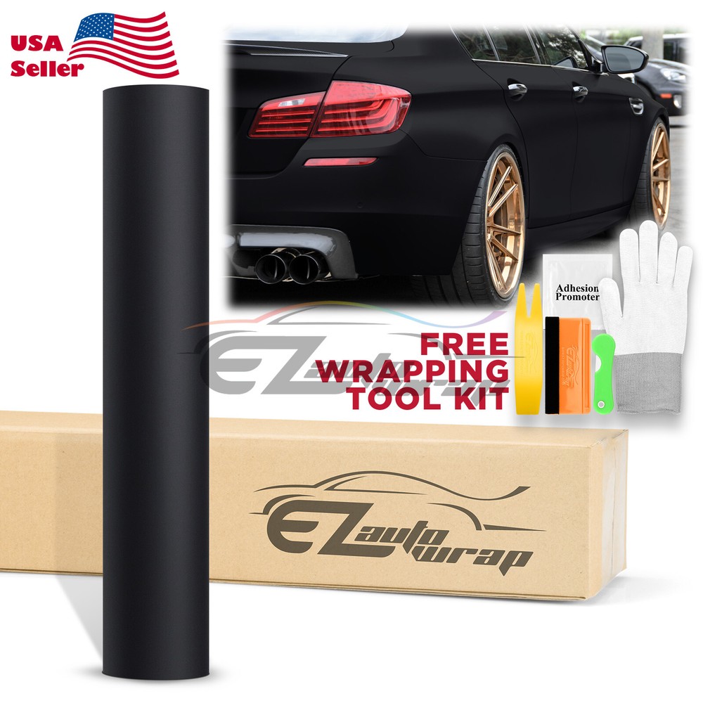 Premium Ultra Matte Flat Black Car Vehicle Vinyl Wrap Sticker Decal Sheet Film