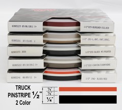 Half Inch Wide 2 Color Truck PinStripe 1/2″ x 150′ Accent Striping