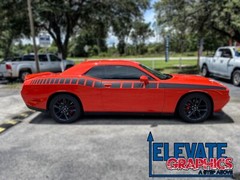 For Dodge Challenger Side Cuda Stripes 3M Graphics Vinyl Decals Years 2011-2023