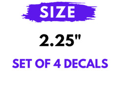 (4) Logo Sticker Wheel Center Caps Decal For Honda CIVIC ACCORD CRV Vtec Si