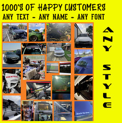 Custom Text Vinyl Lettering Sticker Decal Personalized -ANY TEXT – ANY NAME (4)