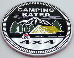 1pc Camping Rated Sticker Decal Emblem 4×4 Badge Auto Truck Fender 6cm 2.36″