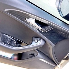 For Audi A6 C7 2012-2018 5D Carbon Fiber Pattern Interior DIY Trim Decals