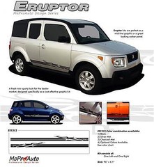 Eruptor Lower Rocker Panel Vinyl Graphic Decal 3M Stripe fits Ford Dodge etc.