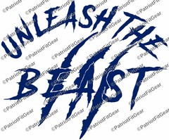 Unleash The BEAST,Beast Mode,12″x10″,Fitness,Motivation,Resolution,Vinyl Decal