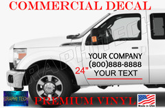 Truck Company Door Decals Set of 2 Custom Business Information USA ORACAL 651