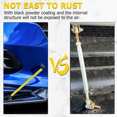 Adjustable Front Bumper Lip Splitter Strut Rod Tie Support Bar Universal 2pcs