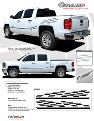 2013-2017 Chevy Silverado 1500 Pickup Truck CHAMP Decals 3M Pro Stripe PDS2363