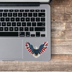 Bald Eagle, American Eagle USA Flag Precision Cut Decal