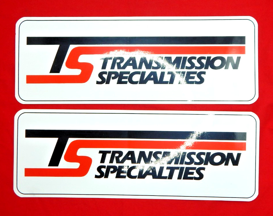 11″ Transmission Specialties Racing NHRA Drag Race Vinyl Sticker Decal Lot of 2