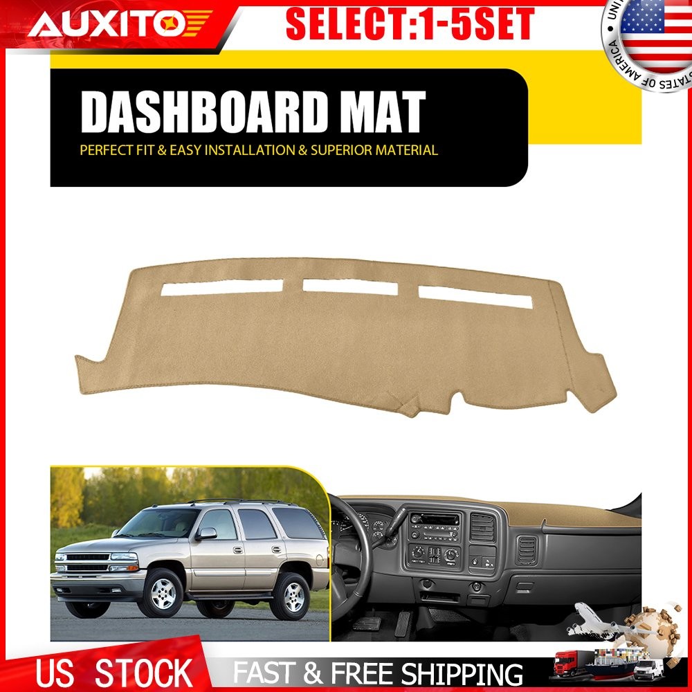 Beige Dashboard Cover Mat Fit Chevy Tahoe Z71 00-06 Dash Board Pad Carpet 1-5X