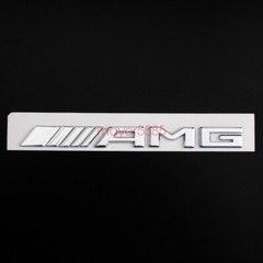 4pcs Chrome E43 AMG BITURBO 4 MATIC Trunk Emblem Badge Sticker for Mercedes Benz