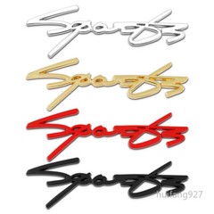 Auto Metal 3D SPORT Rear Trunk Lid Body Badge Emblem Decal Racing Car Custom