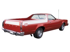 1977-79 Ranchero Stripe Kit GT White LH-RH Upper Body Tailgate New