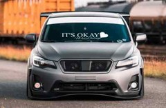 It’s Okay Windshield Window Car Decal Sticker Banner Graphics Vinyl JDM Stance