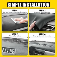 For 1988-1994 Chevrolet C1500 C2500 C3500 Dash Mat Dashboard Cover Gray Black
