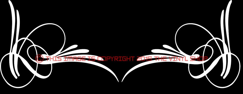 Left & Right VINTAGE Corner Stripe,Kit,Drag Race,Hand Lettered decals 4 in tall