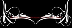 Left & Right VINTAGE Corner Stripe,Kit,Drag Race,Hand Lettered decals 4 in tall