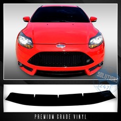 For 2013-2014 Ford Focus ST Front Lower Lip Trim Decal Wrap – Matte Carbon Fiber