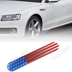 6″ x 1″ 3D American Flag Emblem Metal Sticker Decal Badge Car Motorcycle Decor