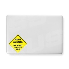 Adults on Board Parody Style Sticker Decal Bumper Car Funny Laptop Window