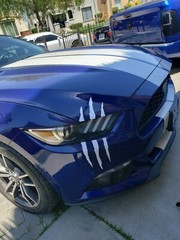 Headlight Claw Scratch Mark Vinyl Decal | Universal Fit Front Bumper Hood 744