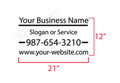 Personalized Custom Business Name Car Sign Vinyl Lettering Decal Truck phone BS9