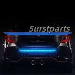 Blue Car Auto Trunk Reflective Warning Sticker Rear Bumper Safety Strip Decal