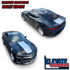 For Chevy Camaro Hood Rally Zoom Decals 3M Stripes Vinyl Graphics 2010-2018