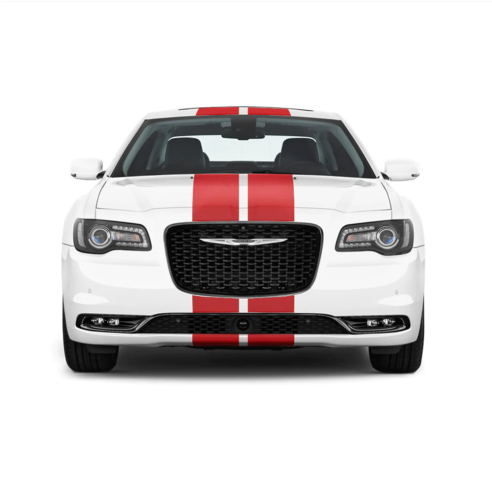 Dual 10″ Racing Stripes Self Healing Vinyl fits Chrysler 300 2011 to 2020