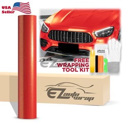 Galaxy Dust Gloss Red Gold Metallic Auto Sticker Decal Vinyl Wrap Sheet Film DIY