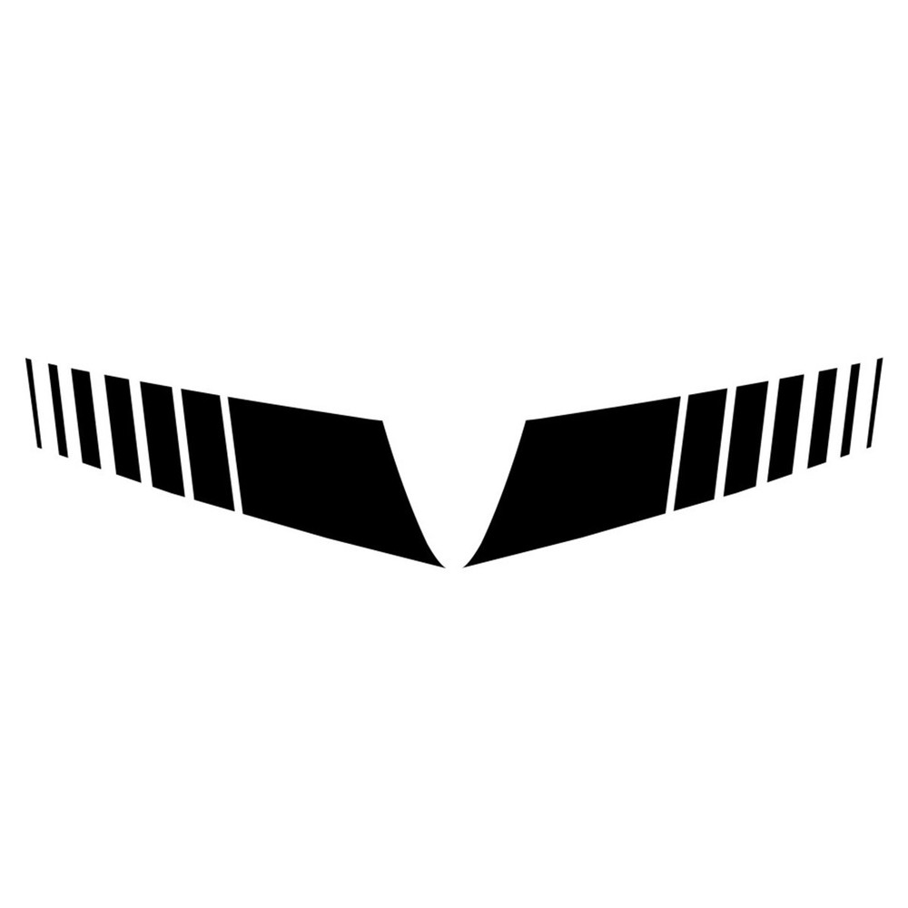 2Pcs Car Side Body Sticker Racing Hood Stripe Graphics Vinyl Decal Waterproof