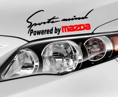 Sports Mind Powered for Mazda Vinyl Decal Hood Body Windshield