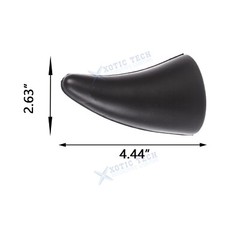 2X Black Car Roof 3D Devil Horn Sticker Decal Decor For Honda Toyota Tesla Ford