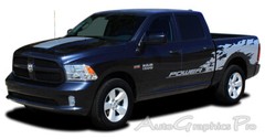 For 2009-2018 Dodge Ram RAGE Bed Graphics Solid Multi Color 3M Decals Stripes