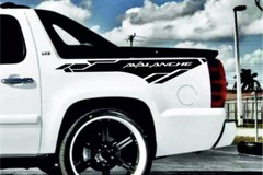 CHEVROLET AVALANCHE – 2pcs Side Stripe body Decals graphics vinyl sticker logo