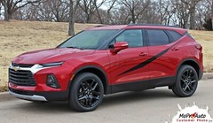 2019-2024 Chevy Blazer Door Graphics POINT Side Body Stripes Vinyl Decals 3M Kit