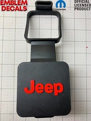 Jeep Wrangler JL Trailer Hitch Plug Decals 2018 2019 2020 2021 2022 2023 2024 25