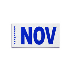 NOVEMBER – California License Plate YOM Month Sticker – CA DMV Registration Tag