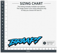 BRAAP! Motocross Vinyl Decal Graphic Dirt Bike Supercross Weatherproof Sticker