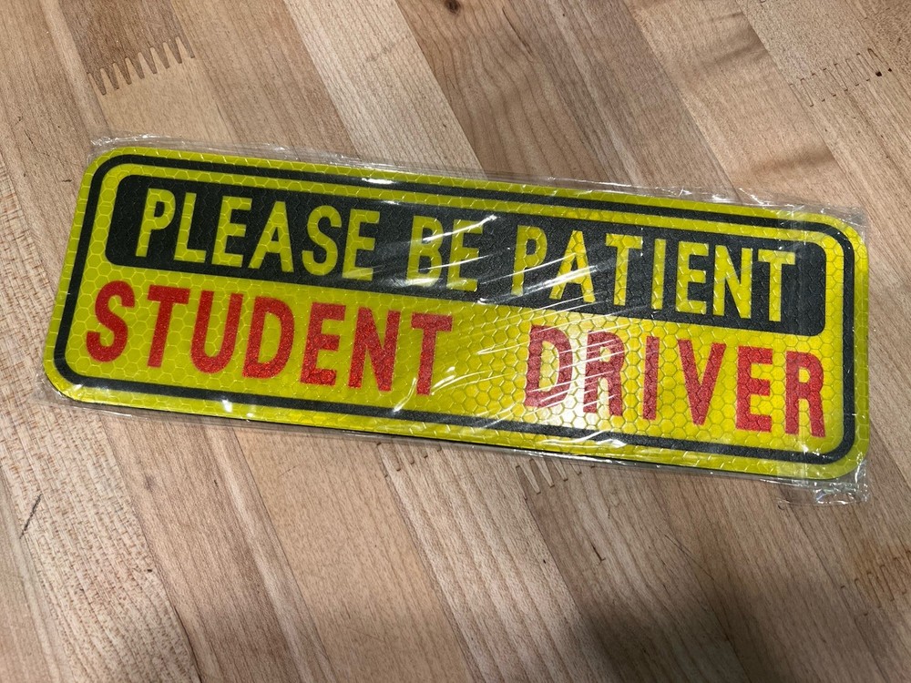 New Student Driver Magnet Car Signs Please Be Patient Car Bumper