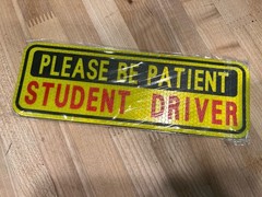 New Student Driver Magnet Car Signs Please Be Patient Car Bumper