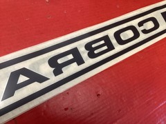 MUSTANG 1979-2004 BLACK STRIPE WITH COBRA LETTERING 3” Tall x 90 “ Long Pair