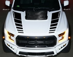 Hood Vinyl Decals graphics stripe – Ford Raptor F-150