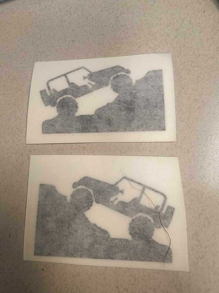 easter eggs 1″x1.75″ 2 total. 1 each way, great for windshields jeep