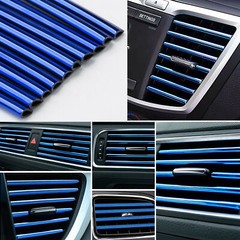 10X Car Truck Air Conditioner Outlet Vent Decoration Strip Interior Accessories