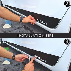 Toyota Corolla Pre-Cut Side Stripes Rocker Panel Decals Vinyl 2015 to 2017 |44