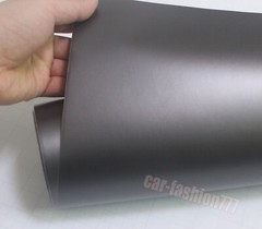 Air Free Full SUV Car Wrap Matte Chrome Satin Metal Vinyl Sticker Grey 65FT BO